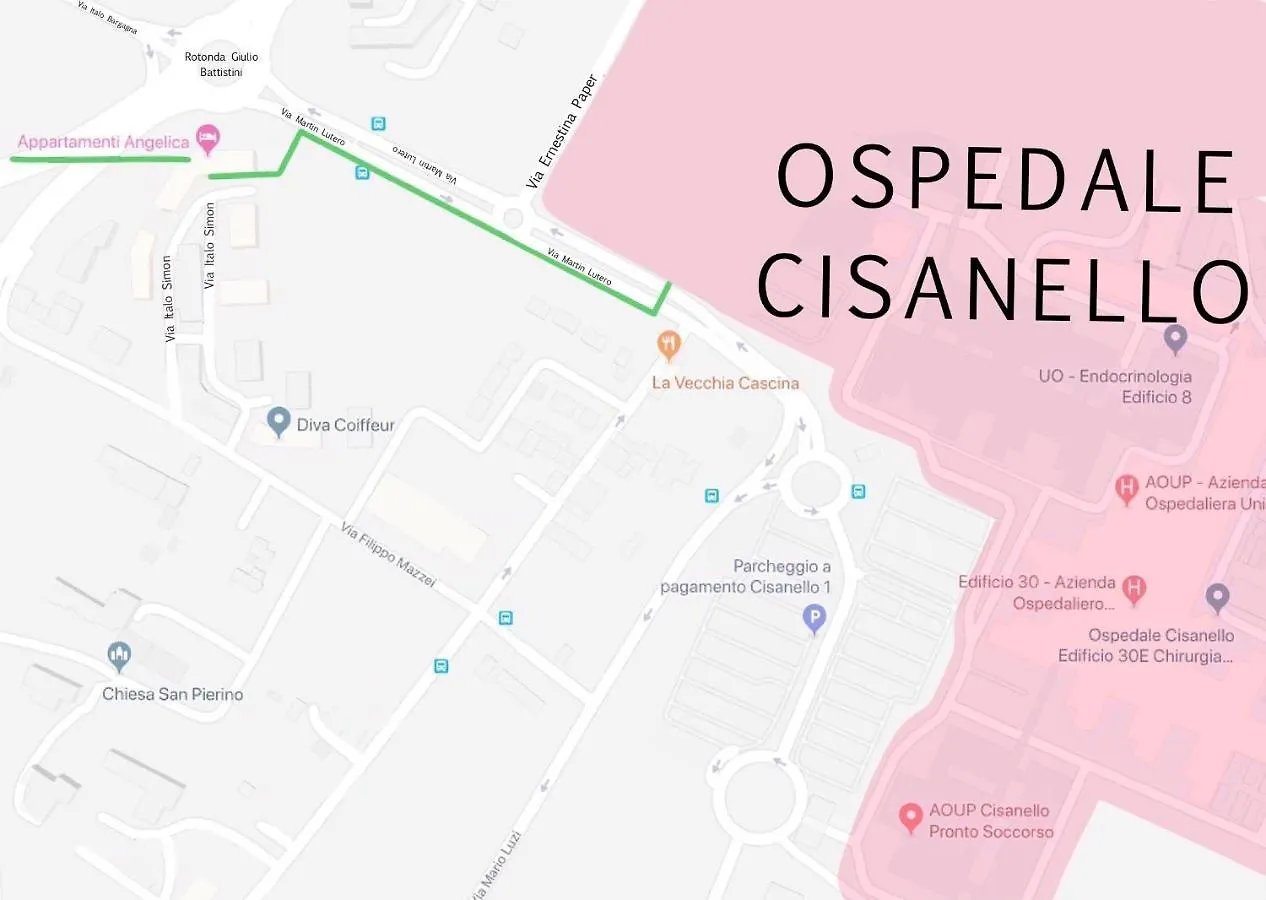 Appartamenti Angelica 19 Ospedale Cisanello Pisa 0*,  Italy